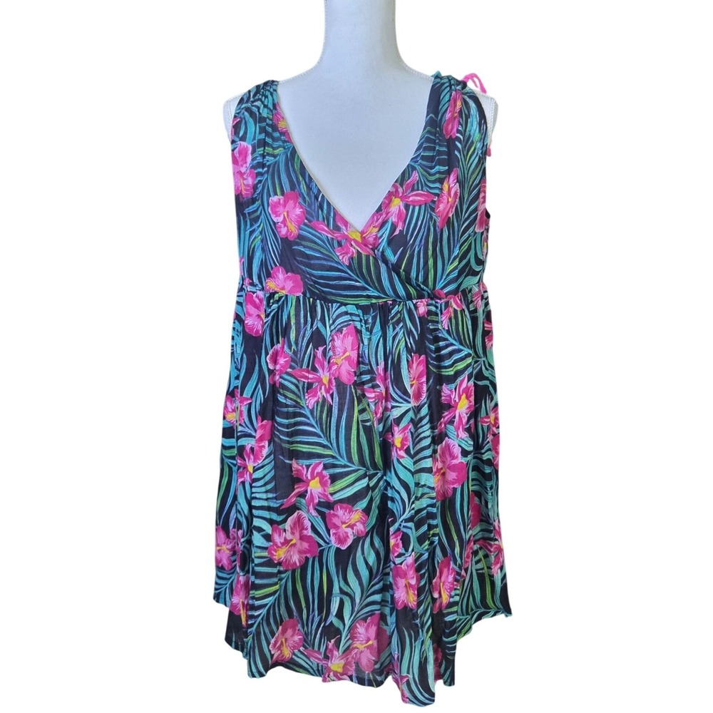 Sorbetto Accessori Tropical Beach‎ Cover Up Dress S/M Floral Y2K Summer Siren